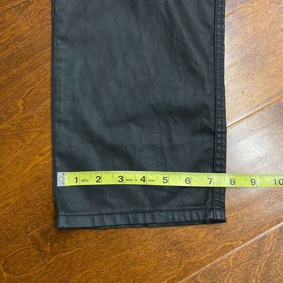 Robin's Jeans Ribbed Moto Zipper Straight Leg Black White Pants Men's 40 x 34 - Picture 13 of 14